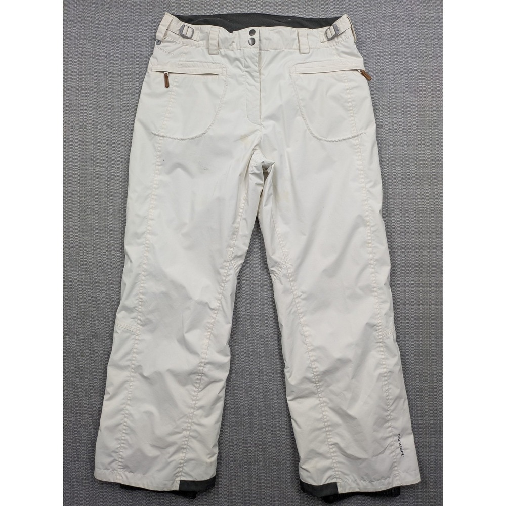 Columbia Omni-Tech Snow Pants Womens L White Waterproof Insulated Ski Winter